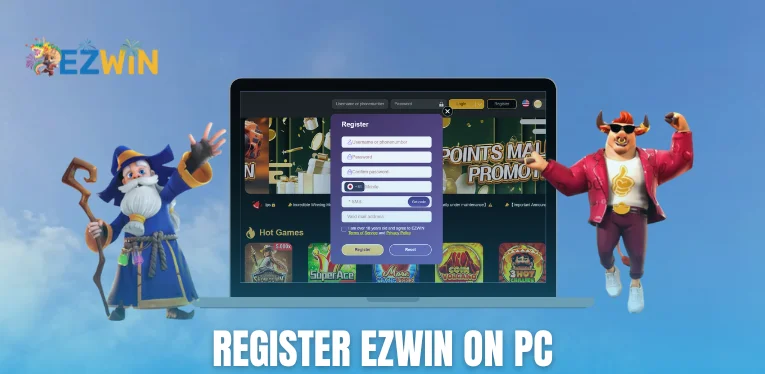 Register Ezwin on PC